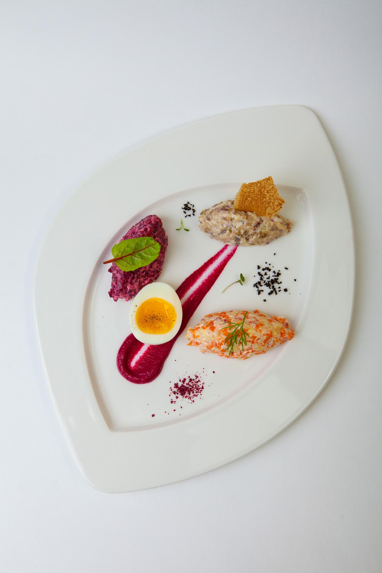 Elegant plated meal after the workshop